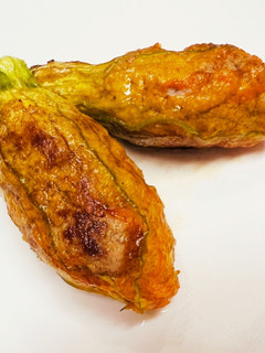 花ズッキーニの肉詰め-レシピのメイン写真