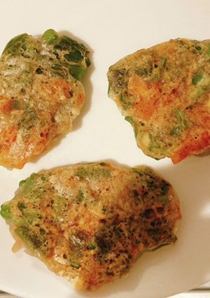 つかみ食べ離乳食☆長芋もちもちお好み焼き-レシピのメイン写真