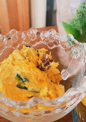 カボチャとレーズンのマヨクリチサラダ-レシピのメイン写真