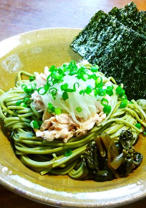 超簡単　冷たい茶蕎麦　ツナ＆発酵玉葱-レシピのメイン写真