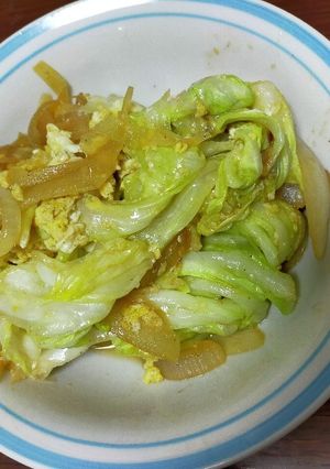 キャベツと玉ねぎのヘルシー野菜炒め-レシピのメイン写真