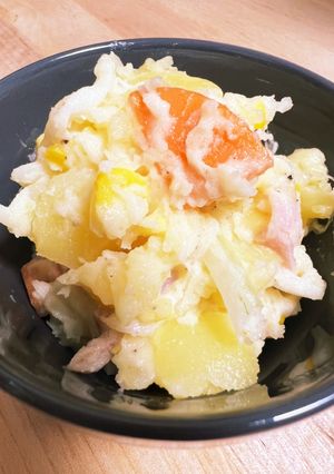 ほくほく簡単☆レンチンポテトサラダ-レシピのメイン写真