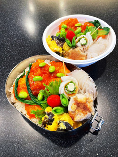 高校生弁当 エビチリ 2022 6月22-レシピのメイン写真