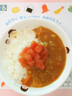 保育園給食★米粉のトマトチキンカレー-レシピのメイン写真