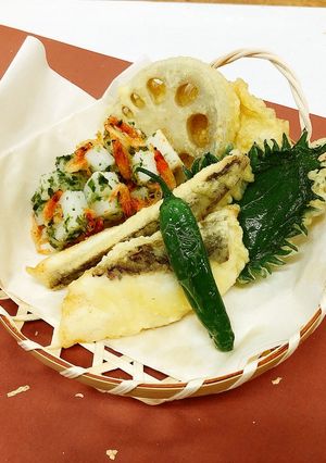 鯛の天ぷら盛り合わせ-レシピのメイン写真