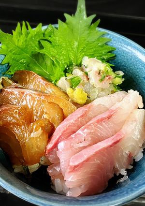 簡単カンパチ三色丼-レシピのメイン写真