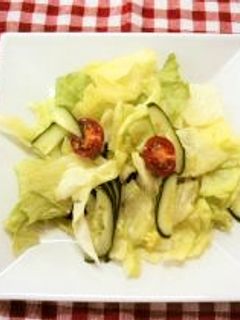 レタスときゅうりのサラダ-レシピのメイン写真