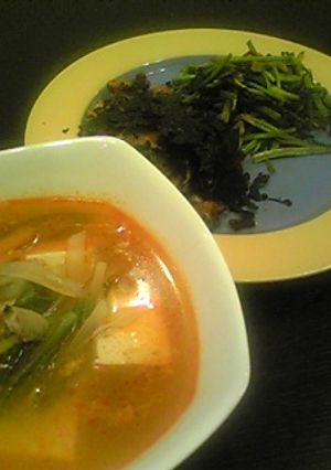 かぶの葉（空芯菜）のにんにく炒め-レシピのメイン写真