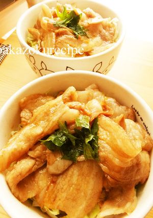 絶対おいしい★豚キャベ丼-レシピのメイン写真