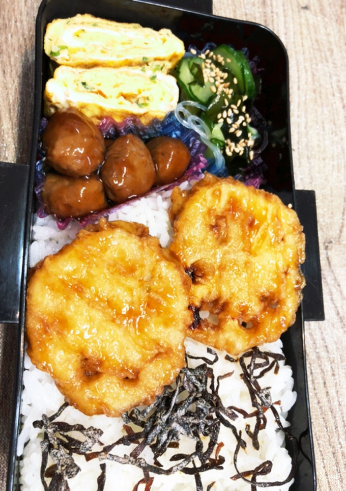 蓮根挟み揚げ弁当　622-レシピのメイン写真