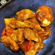 市販の素で。豚軟骨のトマト煮