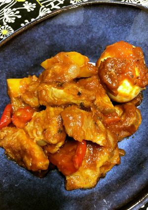 市販の素で。豚軟骨のトマト煮-レシピのメイン写真