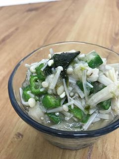 オクラとえのきの磯おろし和え-レシピのメイン写真