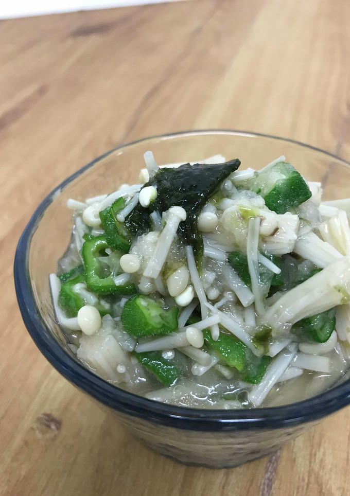 オクラとえのきの磯おろし和え-レシピのメイン写真