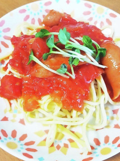 ソーセージいりトマトパスタ♪-レシピのメイン写真