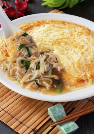 かた焼きそば風☆あんかけビーフン-レシピのメイン写真
