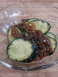 きゅうりともずくのぽん酢和え 小皿1品-レシピのメイン写真
