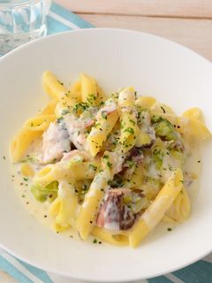 サバとキャベツのパスタお手軽チーズソース-レシピのメイン写真