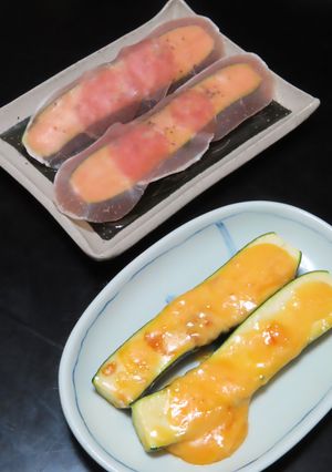 時短簡単ズッキーニのつまみ兼パン用おかず-レシピのメイン写真