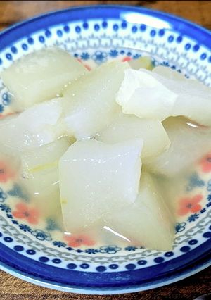 夏のおやつ。冬瓜の蜂蜜生姜煮-レシピのメイン写真