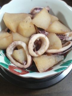 イカと大根の煮付け♪-レシピのメイン写真