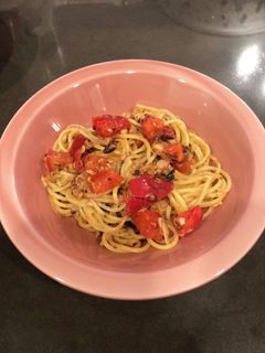 トマトツナ塩昆布の冷製パスタ♡-レシピのメイン写真