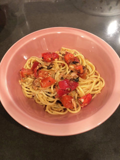 トマトツナ塩昆布の冷製パスタ♡-レシピのメイン写真