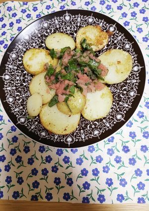 新ジャガ+バター+青シソたらこ-レシピのメイン写真