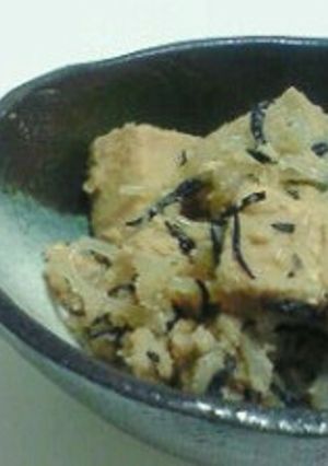 ひじきと高野豆腐の煮付け-レシピのメイン写真