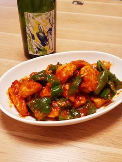 簡単♪鶏肉とピーマンのケチャップ炒め-レシピのメイン写真