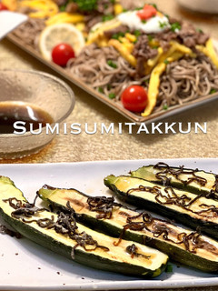 簡単☆素焼きズッキーニの塩昆布マリネ♪-レシピのメイン写真
