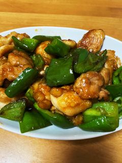 鳥もも肉とピーマンの甘辛炒め-レシピのメイン写真