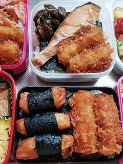 高校生息子、旦那、娘弁当(6/23)-レシピのメイン写真