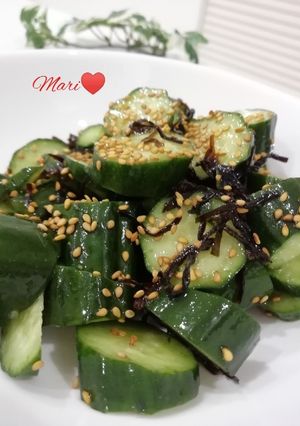 塩昆布&ごま油もみもみ✧やみつききゅうり-レシピのメイン写真