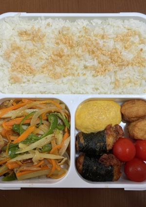 じゃがきんぴらのり唐フードマン800弁当-レシピのメイン写真