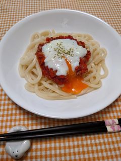 簡単☆お手軽ミートソースうどん♩-レシピのメイン写真