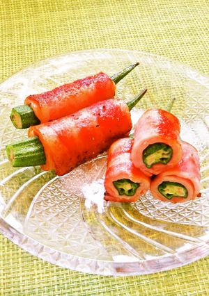 😊お弁当に💕簡単♪オクラのベーコン巻き😊-レシピのメイン写真