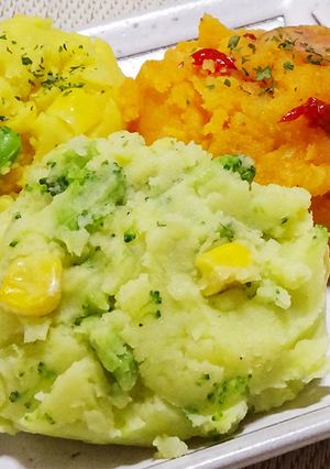 野菜パウダーのカラフルポテトサラダ-レシピのメイン写真