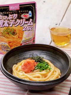 和風明太クリームうどん-レシピのメイン写真