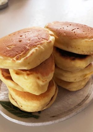たまご贅沢2個使いのホットケーキ-レシピのメイン写真