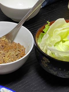 納豆のレタス包み-レシピのメイン写真