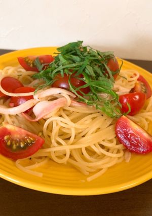 トマトと大葉の冷製パスタ-レシピのメイン写真