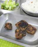 鯨の竜田揚げ　河内長野市学校給食