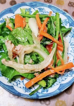 簡単　さっぱり美味しい春菊サラダ-レシピのメイン写真