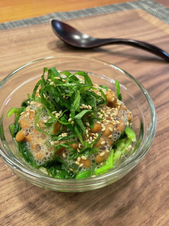 卵豆腐とほうれん草と納豆-レシピのメイン写真