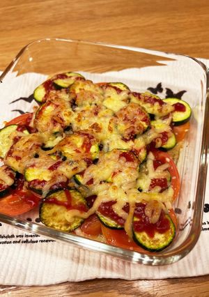 トマトとズッキーニのチーズ焼き-レシピのメイン写真