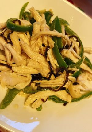 鶏胸ピーマン-レシピのメイン写真