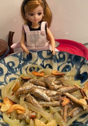 リカちゃん♡レモ缶広島小鰯玉葱イタメタン-レシピのメイン写真