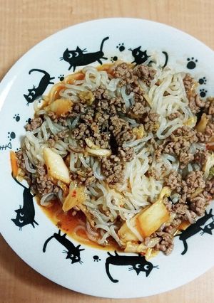 しらたきのキムチチャプチェ-レシピのメイン写真