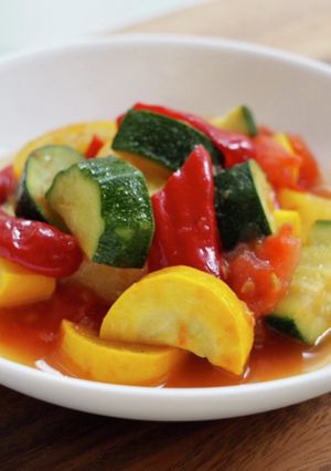 レンジで簡単！3種の野菜でラタトゥイユ-レシピのメイン写真